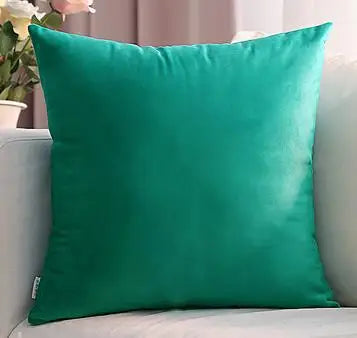 Solid Color Velvet Pillowcase | Luxury Cushion Cover for Sofa & Living Room