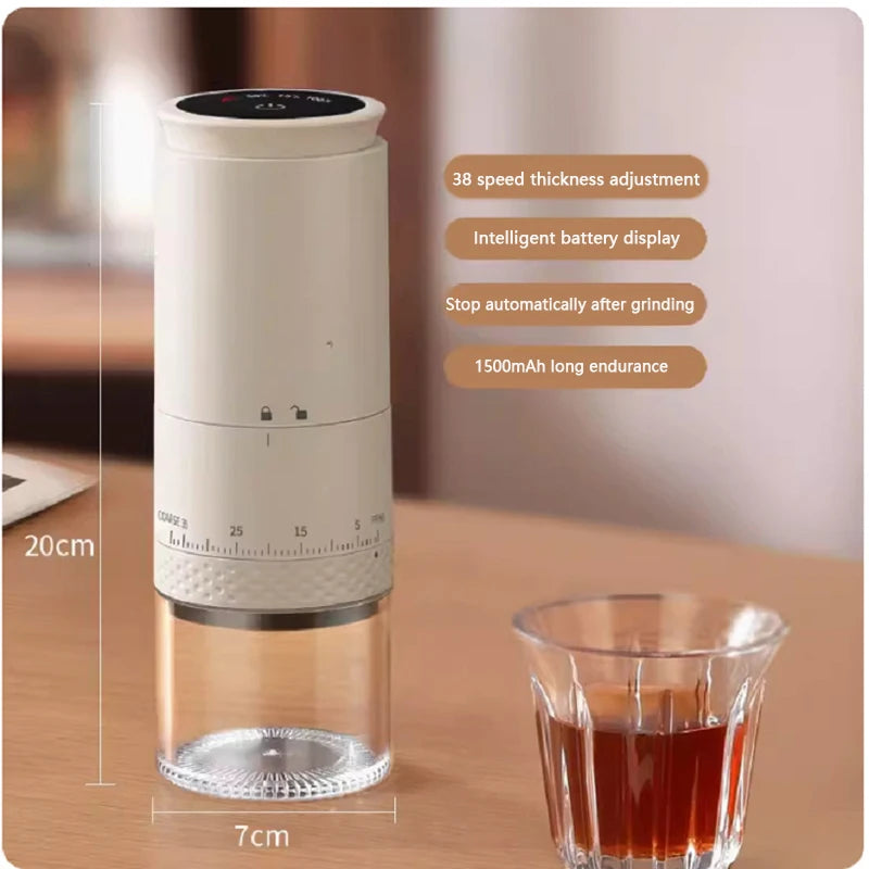 Vehicle Charging Detachable USB Rechargeable Portable   Professional Coffee Grinder  Premium Mini  Electric Coffee Beans Mill