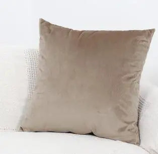 Solid Color Velvet Pillowcase | Luxury Cushion Cover for Sofa & Living Room