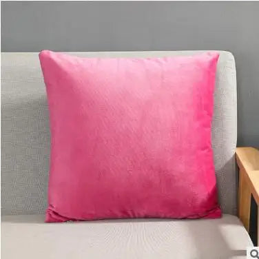 Solid Color Velvet Pillowcase | Luxury Cushion Cover for Sofa & Living Room