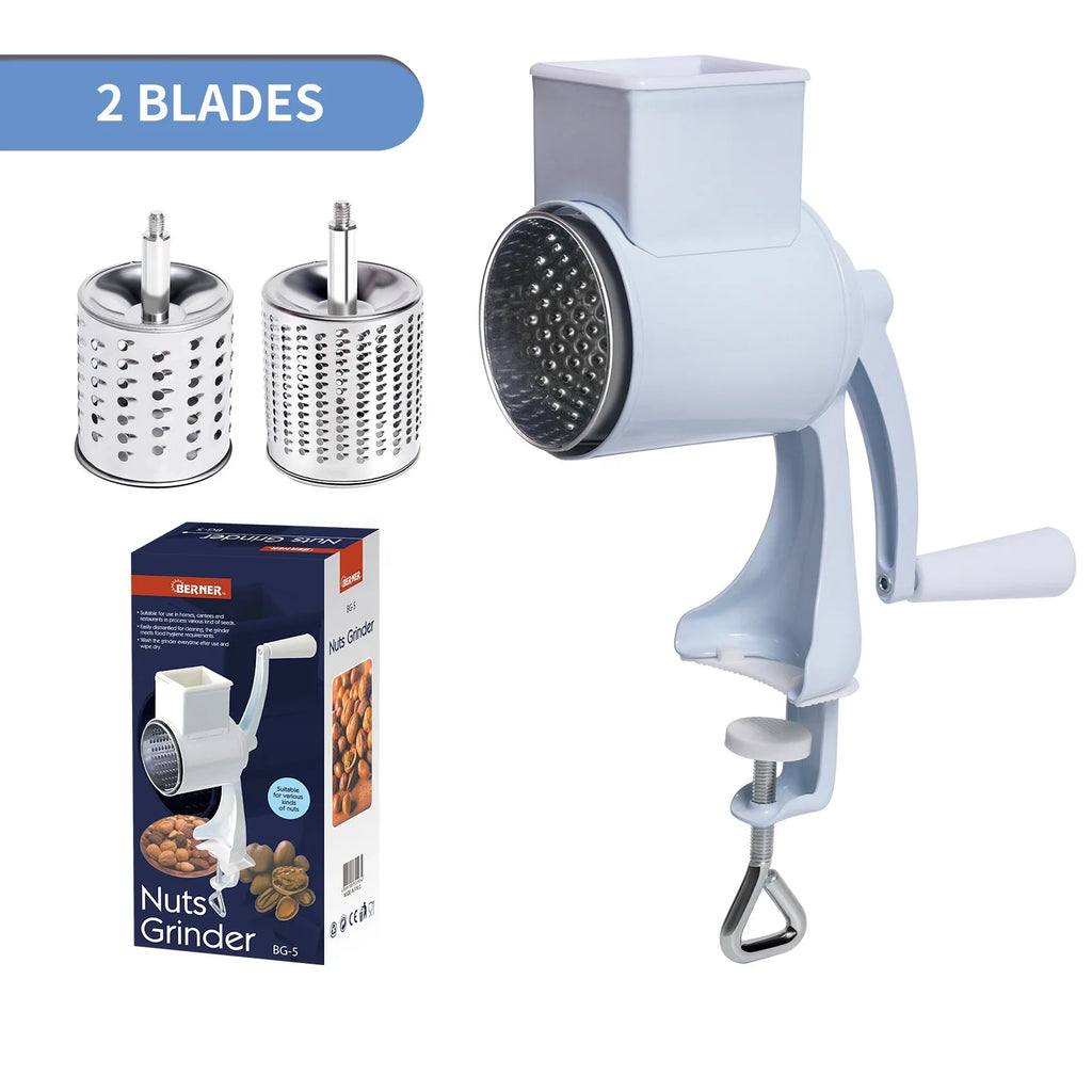 Rotary Vegetable Grater & Slicer | Fruit Shredder & Cheese Chopper Kitchen Tool