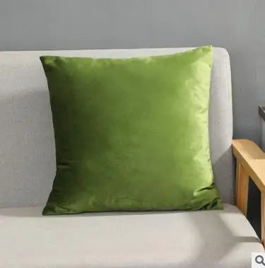 Solid Color Velvet Pillowcase | Luxury Cushion Cover for Sofa & Living Room