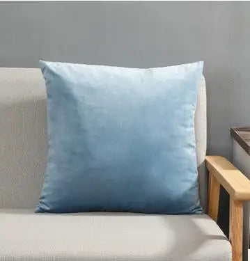 Solid Color Velvet Pillowcase | Luxury Cushion Cover for Sofa & Living Room