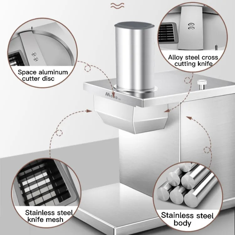 Stainless Steel Onion Slicer Machine Onion Dice Machine Electric Vegetable Cutting Machine