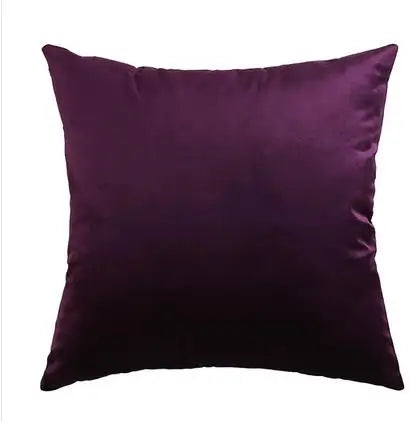 Solid Color Velvet Pillowcase | Luxury Cushion Cover for Sofa & Living Room