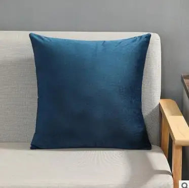 Solid Color Velvet Pillowcase | Luxury Cushion Cover for Sofa & Living Room