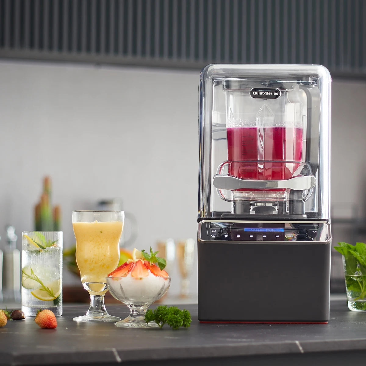 Heavy-Duty Commercial Blender | Multifunction Vacuum Smoothie Maker with Sound Enclosure