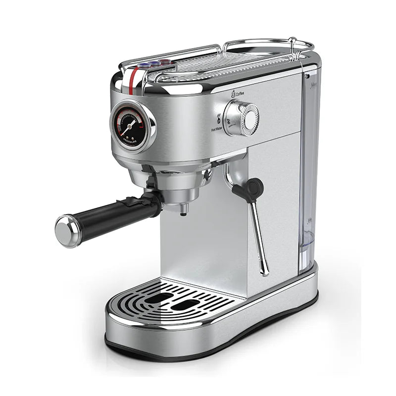 Professional Espresso Machine | 4-in-1 Coffee Maker with Milk Frother & Steam Wand