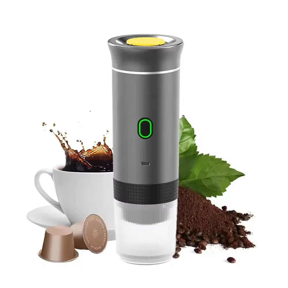Portable Capsule Coffee Maker | Battery-Powered Espresso Machine for Travel