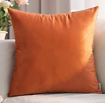Solid Color Velvet Pillowcase | Luxury Cushion Cover for Sofa & Living Room