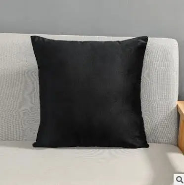 Solid Color Velvet Pillowcase | Luxury Cushion Cover for Sofa & Living Room