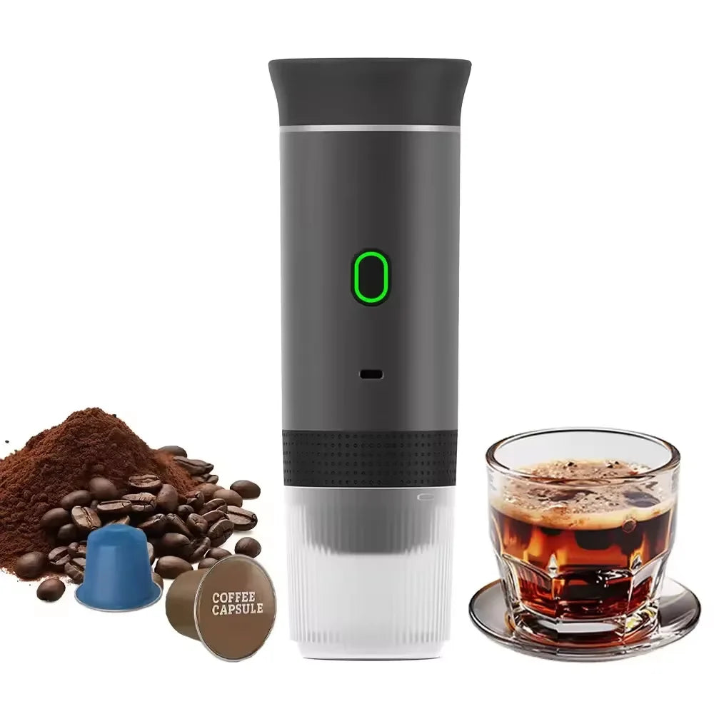 Portable Capsule Coffee Maker | Battery-Powered Espresso Machine for Travel