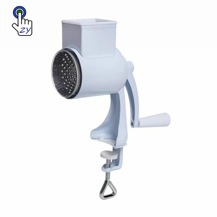 Rotary Vegetable Grater & Slicer | Fruit Shredder & Cheese Chopper Kitchen Tool