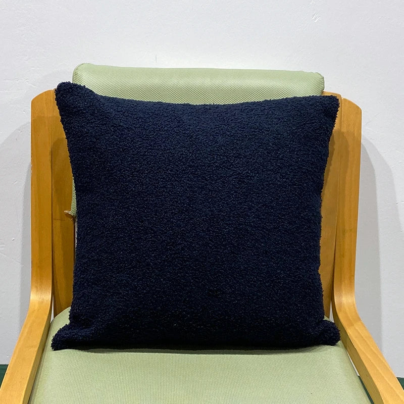 Cozy Faux Fur Teddy Cushion Cover | Nordic Plush Pillow for Sofa