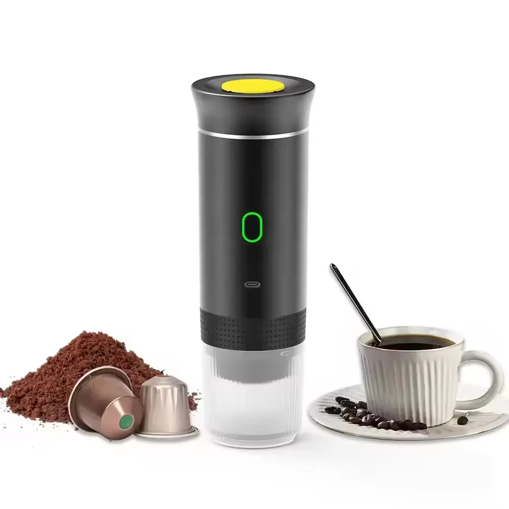 Portable Capsule Coffee Maker | Battery-Powered Espresso Machine for Travel