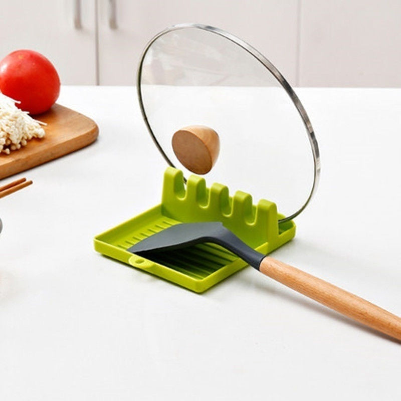 Kitchen Utensil Holder & Rack | Non-Slip Spoon, Fork & Spatula Organizer