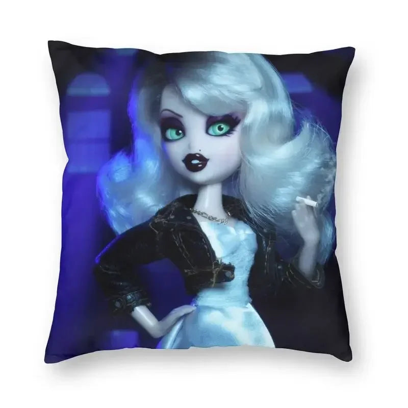 Bride of Chucky Halloween Cushion Cover | Velvet Horror Pillow Case 40x40
