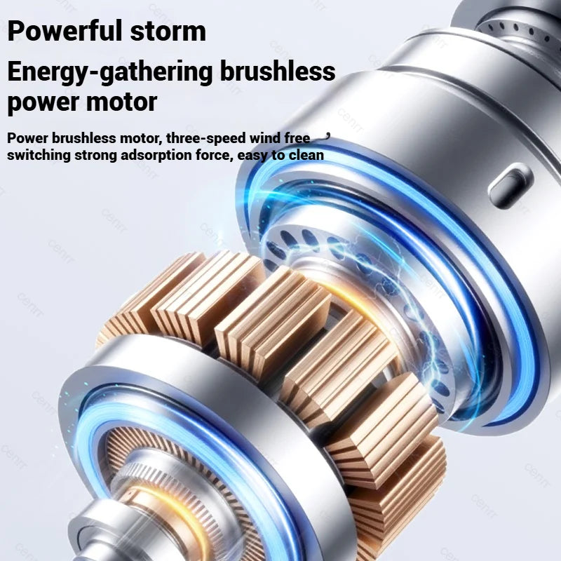 High-Power Car Vacuum Cleaner | 998000PA Handheld Blower & Vacuum
