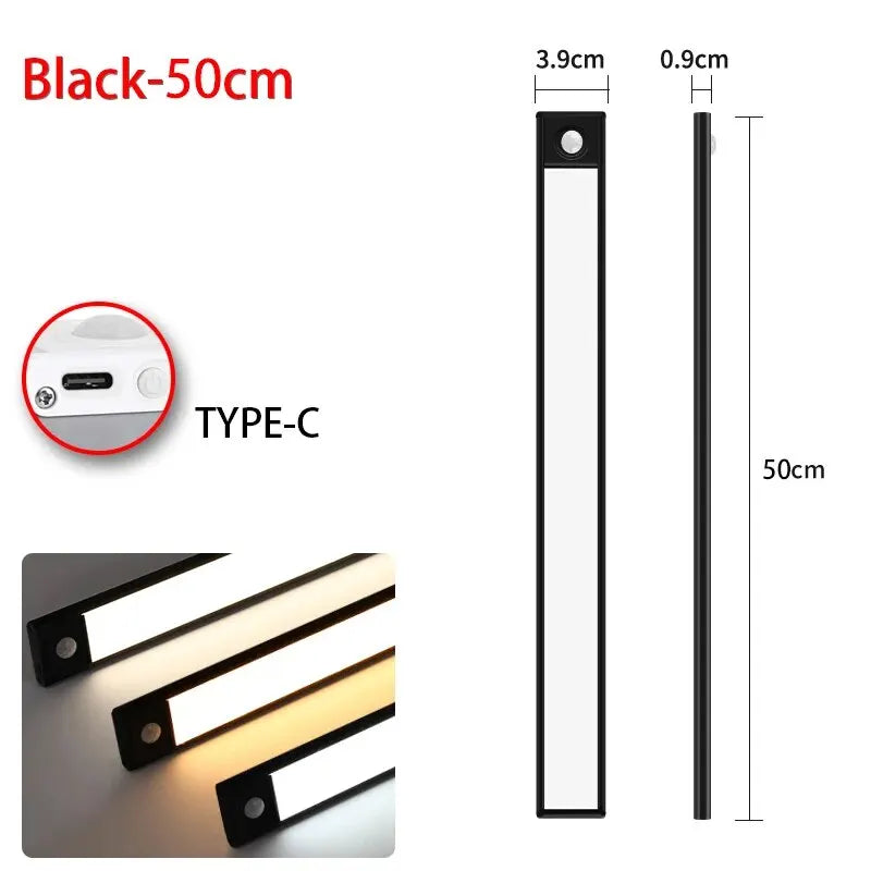 LED Motion Sensor Under-Cabinet Light | Wireless USB Indoor Night Light