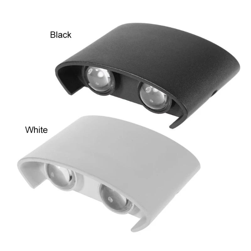 Modern LED Wall Sconce | Indoor & Outdoor Up-Down Wall Light for Living Room & Hallway