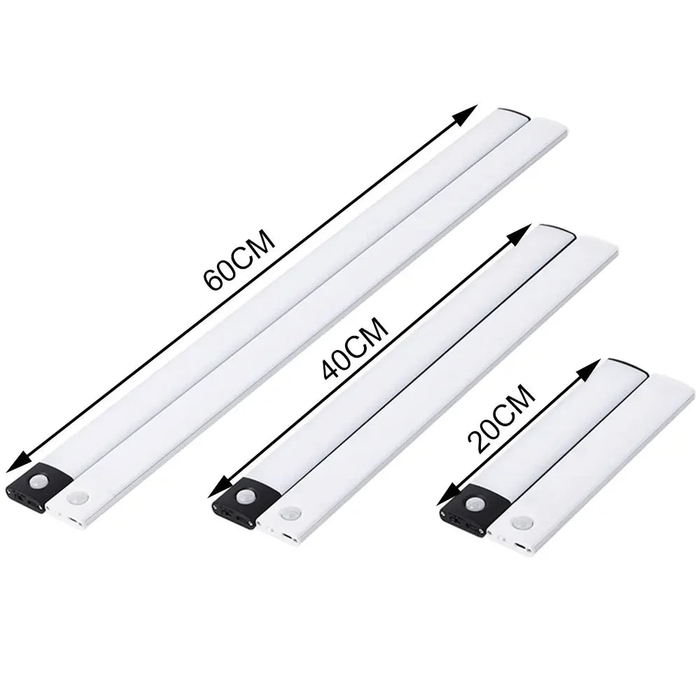USB Rechargeable LED Cabinet Night Light | Motion Sensor Strip 30/40/50cm