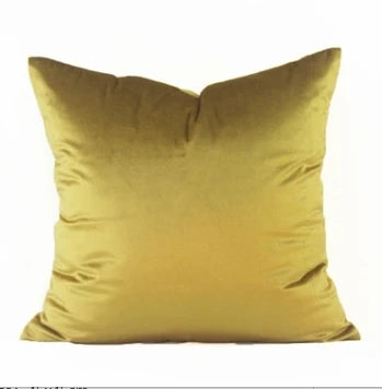 Solid Color Velvet Pillowcase | Luxury Cushion Cover for Sofa & Living Room