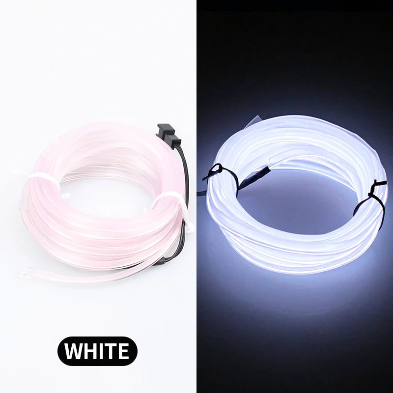 5m Car Interior Atmosphere LED Strip | USB Flexible Ambient Light for Auto Decor