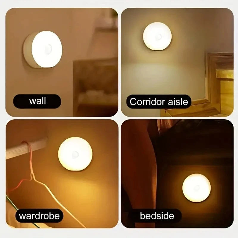 Wireless Motion Sensor Night Light | LED Detector Lamp for Bedroom & Staircase