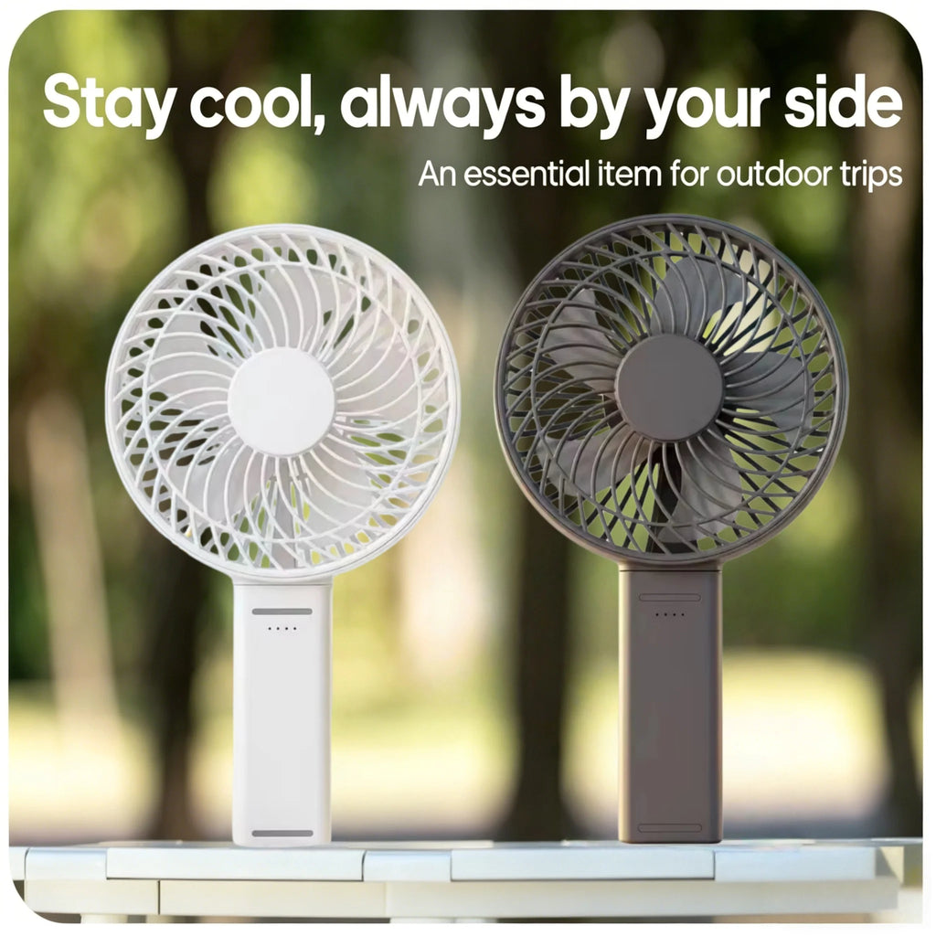 6-Inch Rechargeable Handheld Fan | 180° Foldable Portable Personal Fan