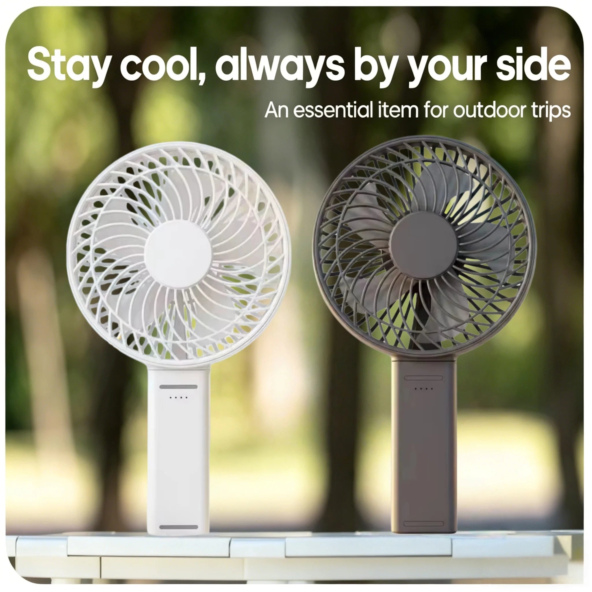 6-Inch Rechargeable Handheld Fan | 180° Foldable Portable Personal Fan
