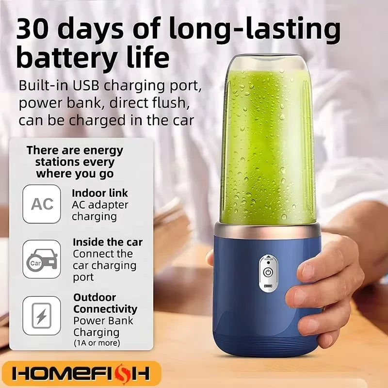 Portable Personal Juice Maker | Rechargeable Mini Blender Cup