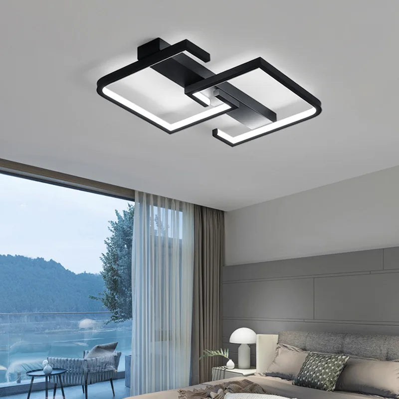 Nordic LED Ceiling Light — Remote Control, Dimmable Modern Design