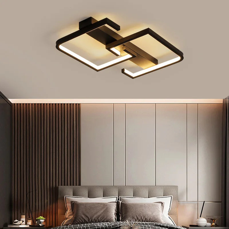 Nordic LED Ceiling Light — Remote Control, Dimmable Modern Design