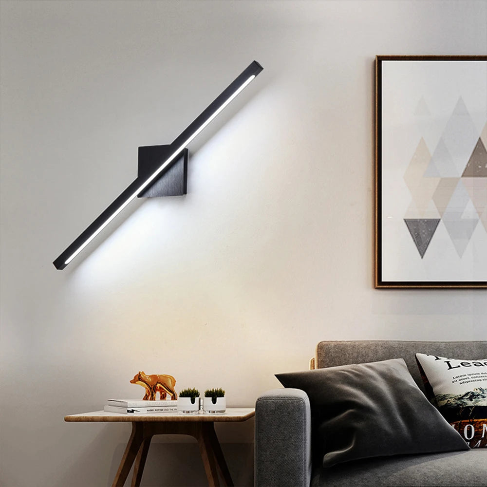 Modern Minimalist LED Wall Light | 3-Colour, 330° Adjustable