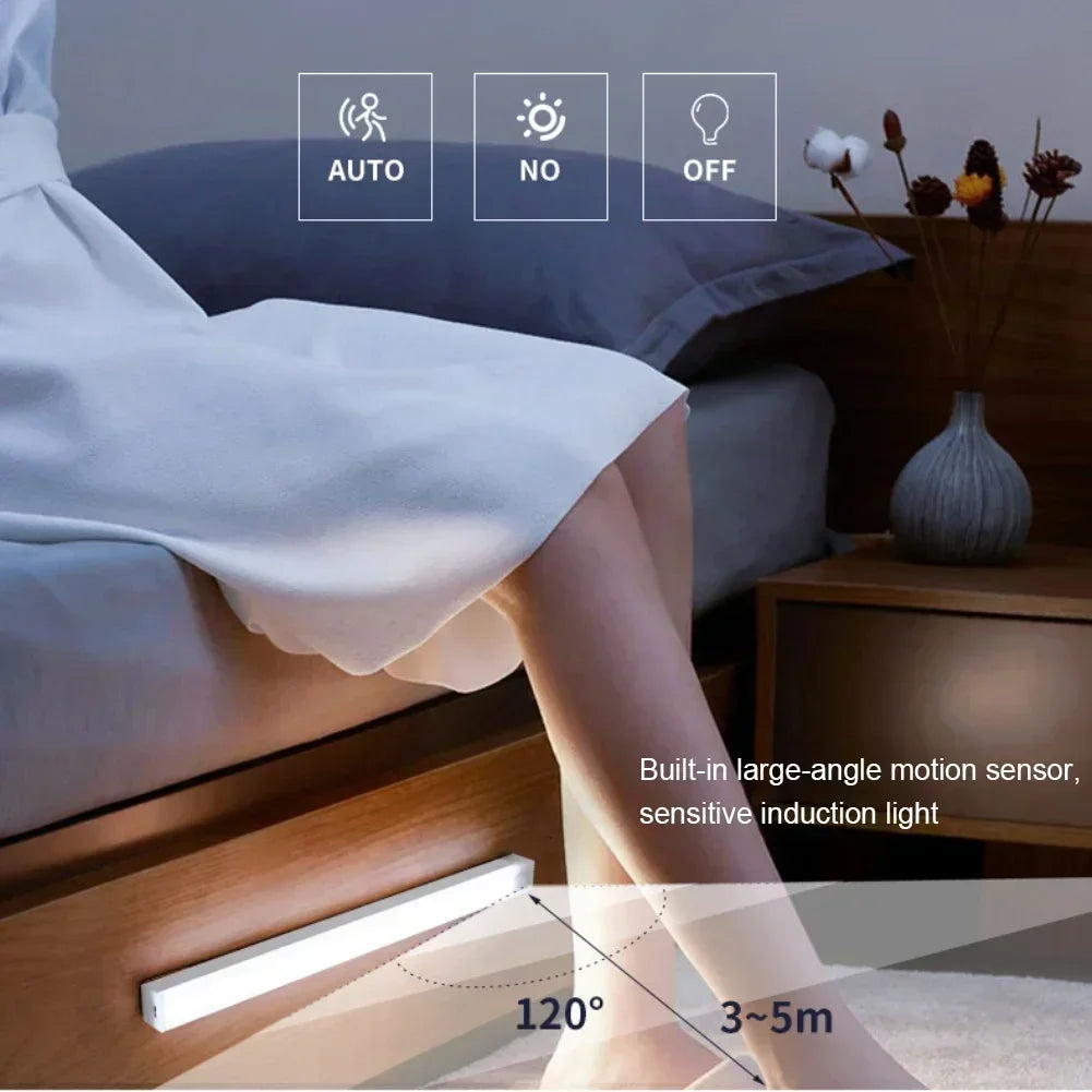 LED Bar Light — USB Rechargeable, Motion Sensor Night Light