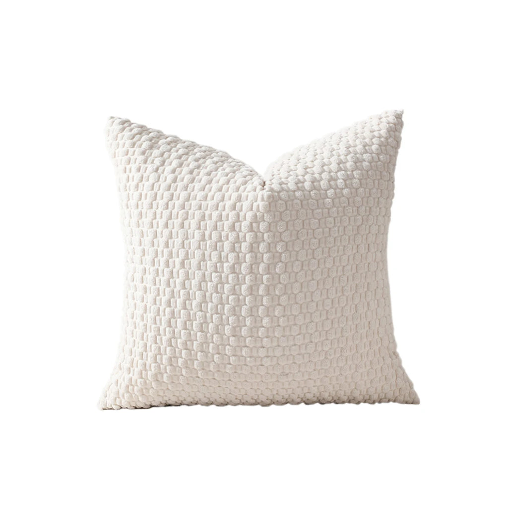 Boho Corduroy Cushion Cover | Neutral Farmhouse Stripe Sofa Pillow