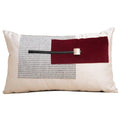 Chinese Ink Wash Luxury Cushion Cover | Red & Grey Throw Pillow 45x45