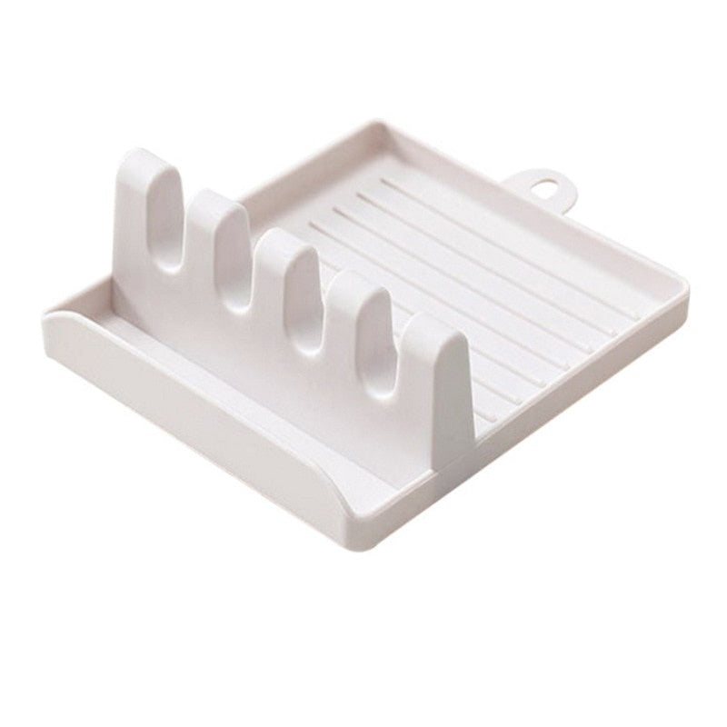 Kitchen Utensil Holder & Rack | Non-Slip Spoon, Fork & Spatula Organizer