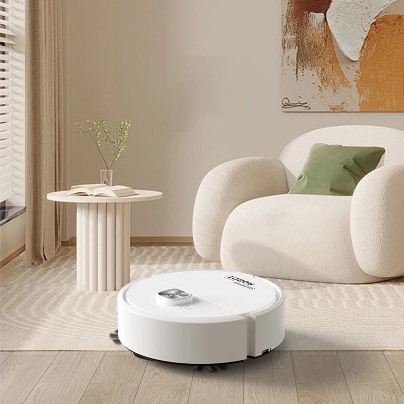Mini 3-in-1 Robot Vacuum Cleaner | Sweep, Vacuum & Mop for Home Floors