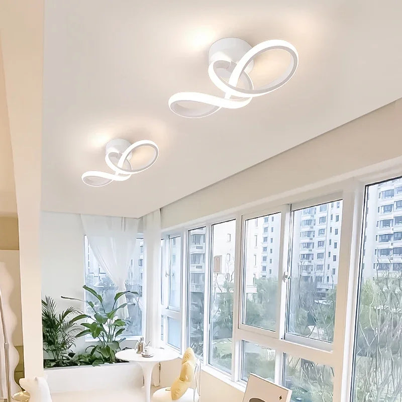 Modern LED Ceiling Chandelier | 3-Color Minimalist Lamp for Bedroom & Dining Room