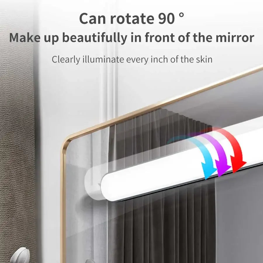 Magnetic Touch LED Mirror Light | Eye-Care Reading & Makeup Lamp for Wardrobe & Closet