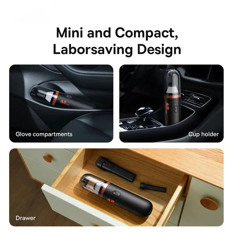 Baseus Mini Car Vacuum Cleaner | 6000Pa 2-in-1 Blow & Vacuum