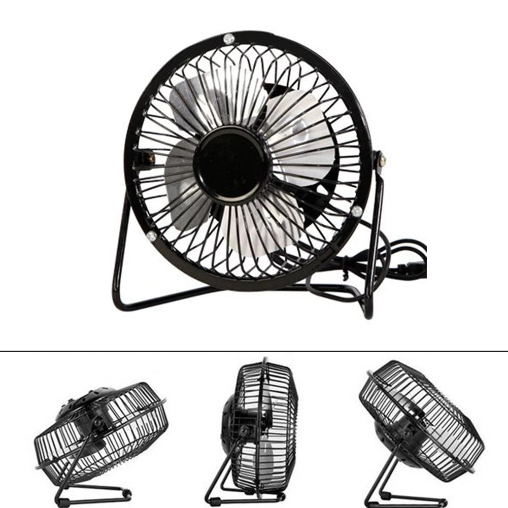 Mini 4-Inch USB Desk Fan | 360° Rotatable Portable Office & Travel Fan