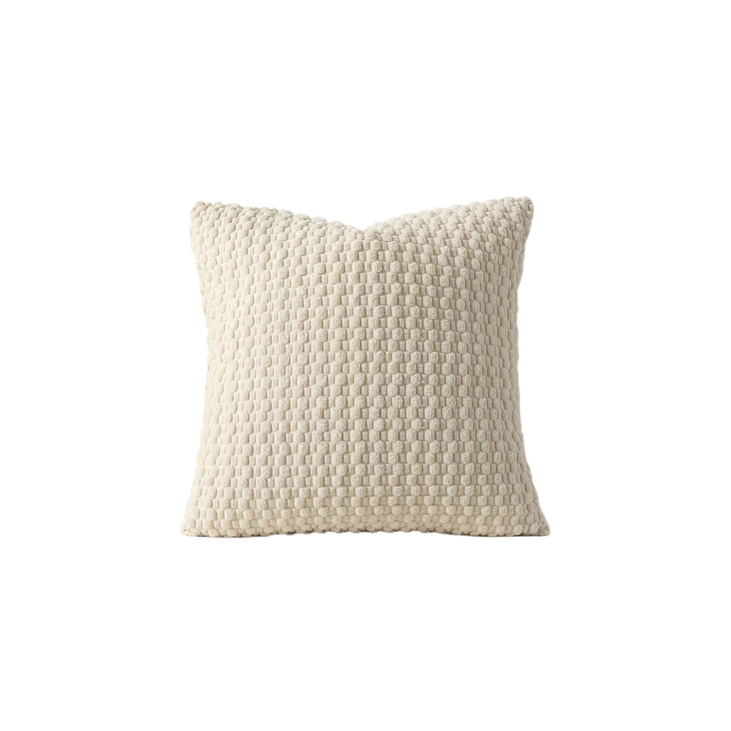 Boho Corduroy Cushion Cover | Neutral Farmhouse Stripe Sofa Pillow