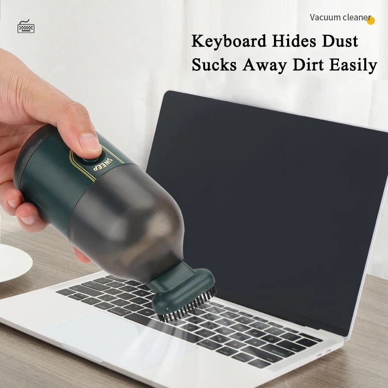 Mini USB Desktop Vacuum Cleaner | Portable Wireless Dust Sweeper for Car & Office