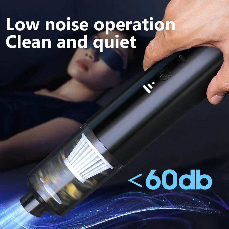 Rechargeable Mini Car Vacuum Cleaner | Powerful Handheld Auto & Home Cleaner