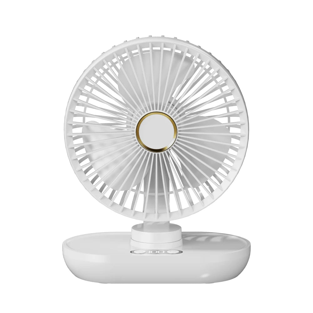 Portable USB Desk & Camping Fan | 5-Speed Ultra-Quiet Table Fan