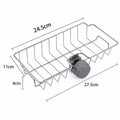 Kitchen Sink Organizer Rack | Sponge, Soap & Towel Drainer Shelf