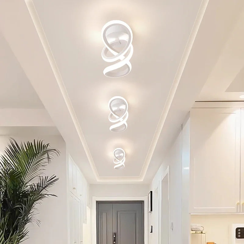 Modern LED Ceiling Chandelier | 3-Color Minimalist Lamp for Bedroom & Dining Room