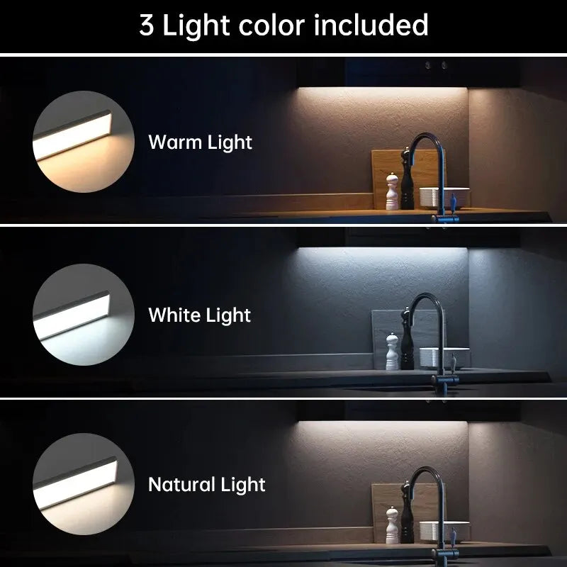LED Motion Sensor Under-Cabinet Light | Wireless USB Indoor Night Light